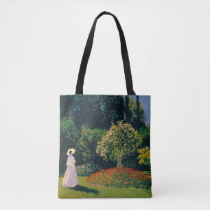 Bolsa Tote Mulher em um Jardim, Monet