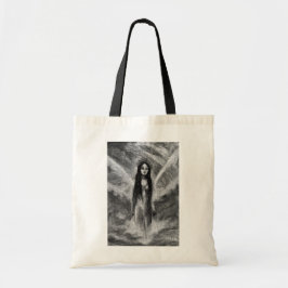 Bolsa Tote Mulher Fada Anjo Sombrio La Luna Arte Original