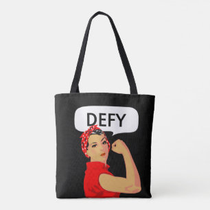 Bolsa Tote Mulher Forte Vintage Elegante e Texto Editável Def