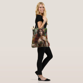 Bolsa Tote Mulher Gildada Pré-Rafaelita 1 no Jardim
