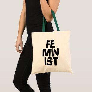 Bolsa Tote Mulher igual imitaçãoa da menina fêmea feminista