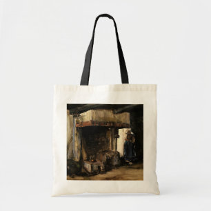 Bolsa Tote Mulher junto à Lareira por Vincent van Gogh