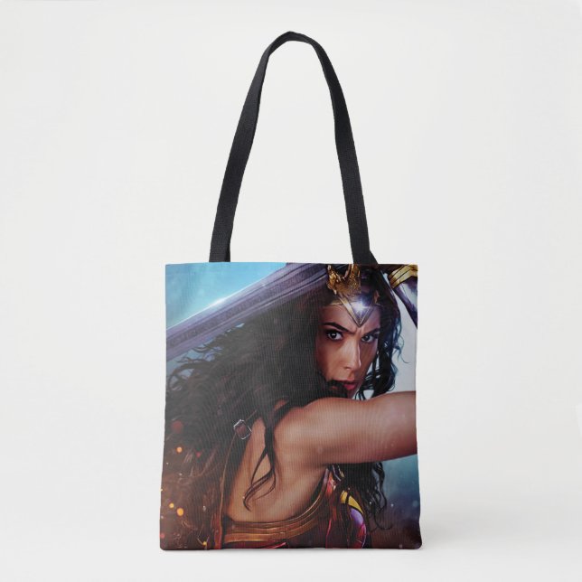Bolsa Tote Mulher Maravilha Bloqueando com Espada (Frente)