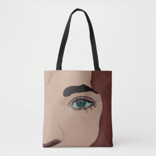 Bolsa Tote Mulher Menina Rosto