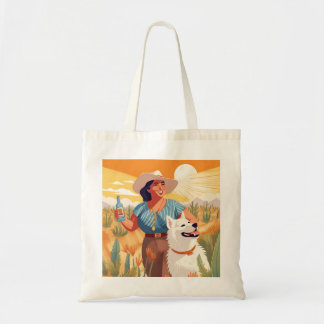 Bolsa Tote Mulher mexicano-americana, tequila, sol e cão de r