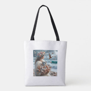Bolsa Tote Mulher Ocean Snow Lepard