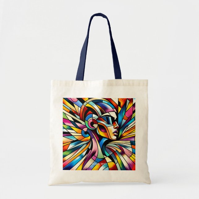 Bolsa Tote Mulher Surreal Abstrato de Fantasy (Frente)