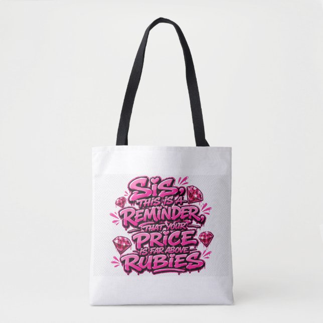Bolsa Tote Mulher virtuosa  (Frente)