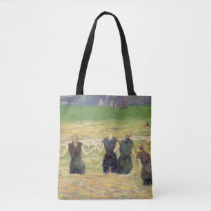 Bolsa Tote Mulheres Banhando-se em Dieppe de Paul Gauguin