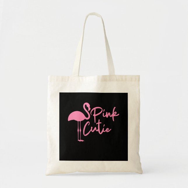 Bolsa Tote Mulheres Bonitas Rosa Flamingo | Cuada rosa | Flam (Frente)