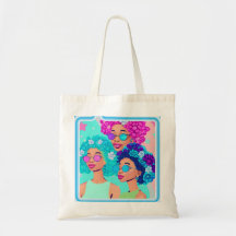 Mulheres com Flores Saco de Tote
