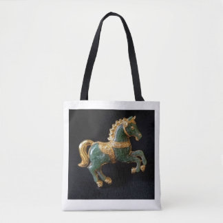 Bolsa Tote Mulheres de Valor, Broche de Cavalo de Lei Mei
