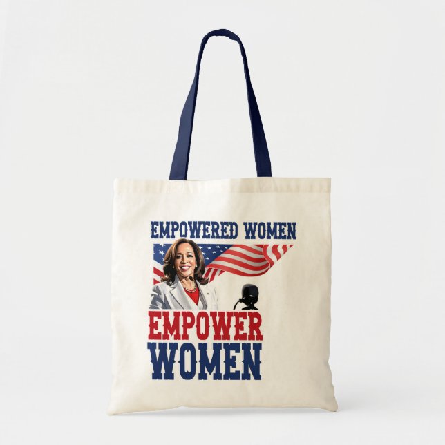 Bolsa Tote Mulheres empoderadas empoderam Mulheres Kamala Har (Frente)
