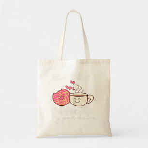 Bolsa Tote Mulheres latinas Mãe café em espanhol, café e Conc