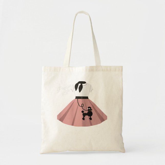 Bolsa Tote Mulheres Mulheres Poodle Skirt Festa de Dia das Br (Frente)
