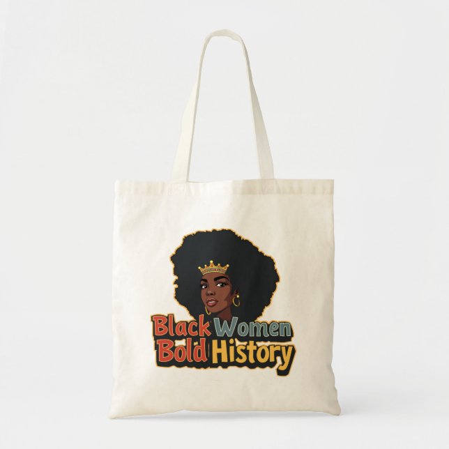 Bolsa Tote Mulheres Negras, História Negra (Frente)