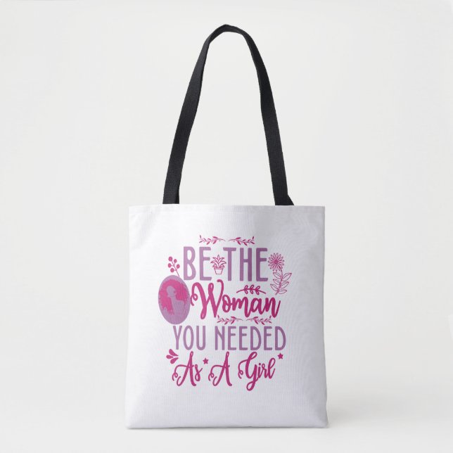 Bolsa Tote Mulheres no poder cita mulheres empoderadas mulher (Frente)