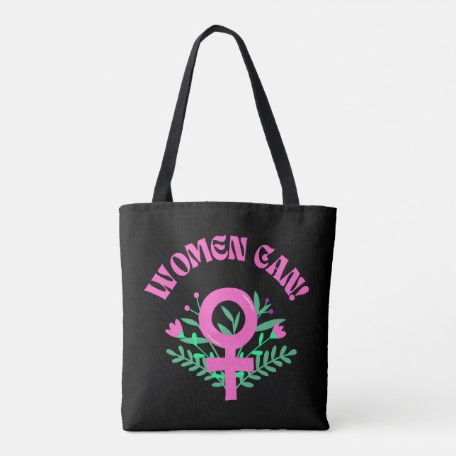 Bolsa Tote Mulheres Podem Feminista (Verso)