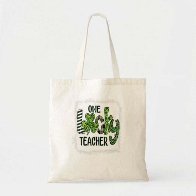 Bolsa Tote Mulheres Shamrock Uma Rua De Professores Sortudos  (Frente)