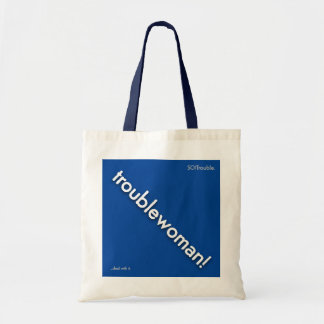 Bolsa Tote mulherproblema! - em azul