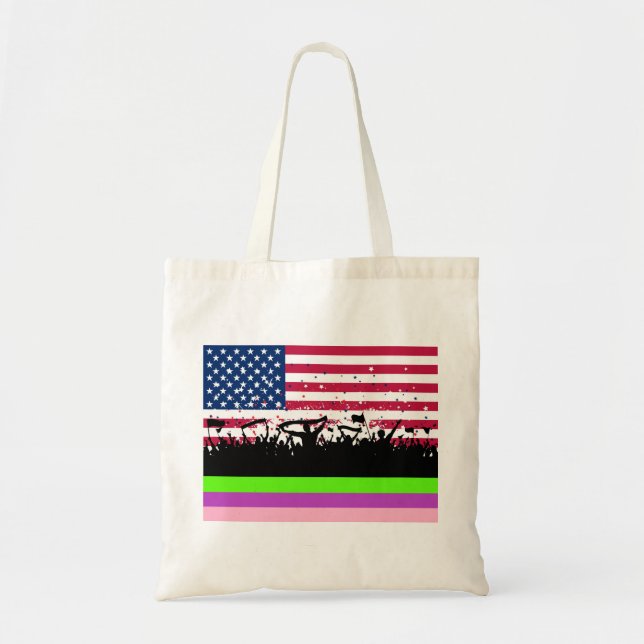 Bolsa Tote multidão partidária nos estados unidos (Frente)