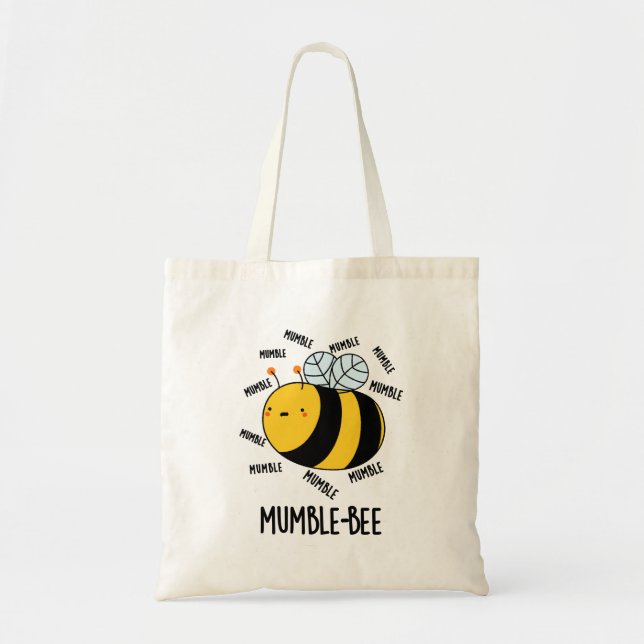 Bolsa Tote Mumble Bee Engraçado Insetos (Frente)