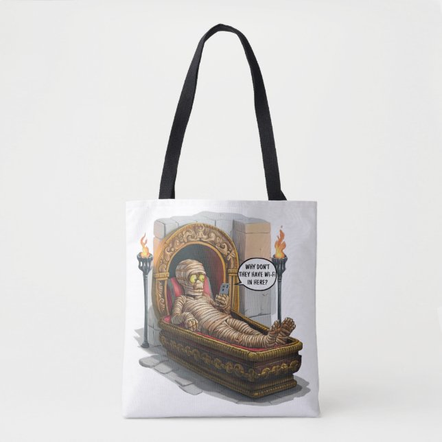 Bolsa Tote Mummy Engraçado (Frente)