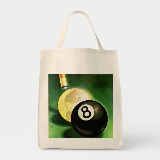 Bolsa Tote Mundo como a bola de sugestão (Frente)