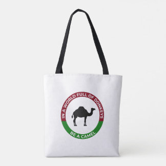 Bolsa Tote Mundo de Burros seja um Camelo