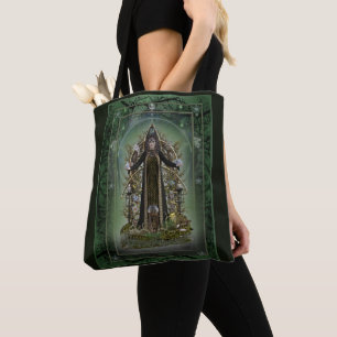 Bolsa Tote Mundo do ~ da bruxa de Tarot