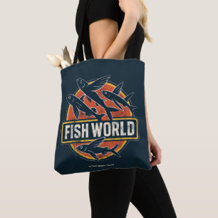 Bolsa Tote Mundo do Peixe Retro Paródia de Peixe Voador Gráfi