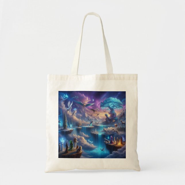 Bolsa Tote Mundo Fantástico e Encantado (Frente)