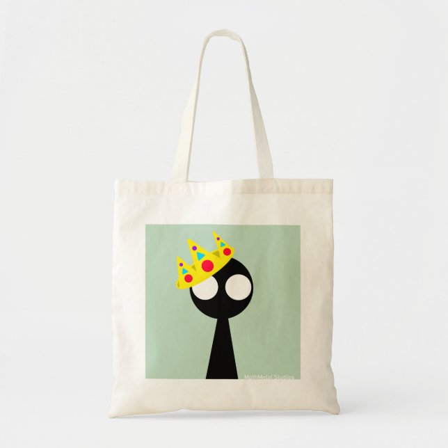 Bolsa Tote Mundo Sombra - Rei "olá lá" (Frente)