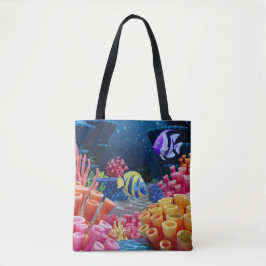 Bolsa Tote mundo subaquático