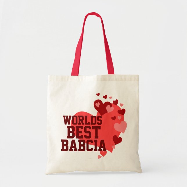 Bolsa Tote Mundos o melhor Babcia personalizado (Frente)