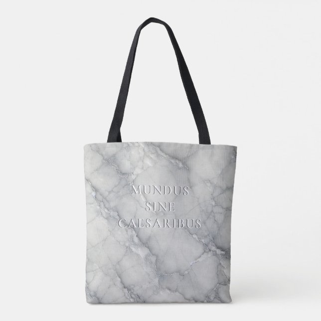 Bolsa Tote "Mundus Sine Caesaribus" Marble (Verso)