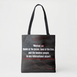 Bolsa Tote 'Murica! Saco de mão engraçado Patriótico - 250º