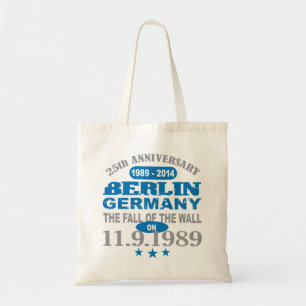 Bolsa Tote Muro de Berlim Alemanha um aniversário de 25 anos