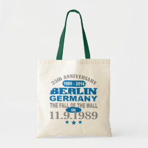 Bolsa Tote Muro de Berlim Alemanha um aniversário de 25 anos