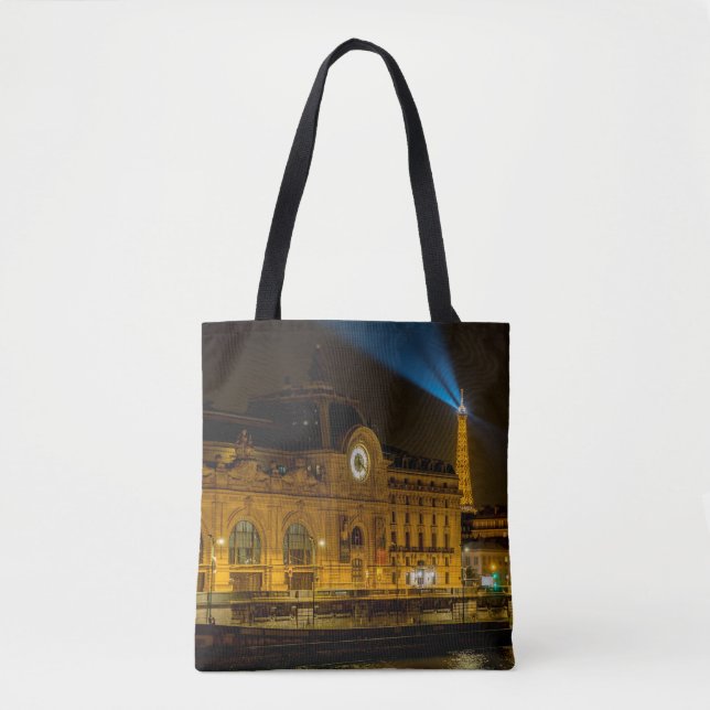 Bolsa Tote Musée d'Orsay em Paris à noite (Frente)