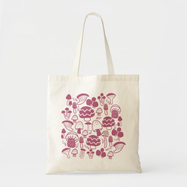Bolsa Tote Mushroom Cherry (Frente)