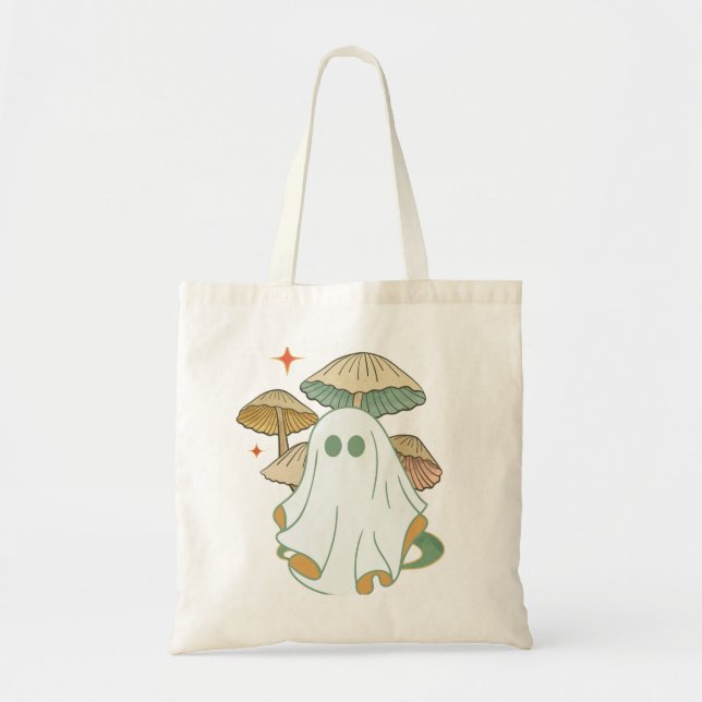 Bolsa Tote Mushroom Ghost Vintage (Frente)