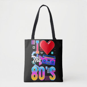 Bolsa Tote Music Radio dos anos 80 Love 80 Disco