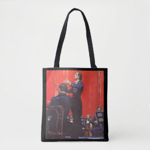 Bolsa Tote Música Antiga, Regendo uma Orquestra