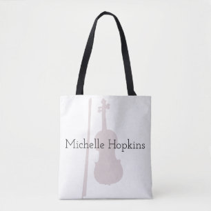 Bolsa Tote Música Clássica Violina Musical Personalizada