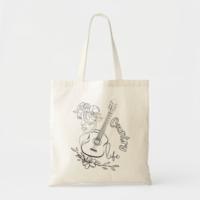 Bolsa Tote Música country (Frente)
