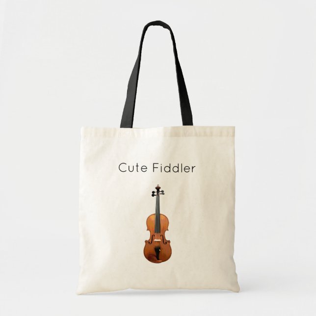 Bolsa Tote Música de Violino de Fiddler Bonita (Frente)