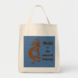 Bolsa Tote Música do amor do sudoeste de Kokopelli dos