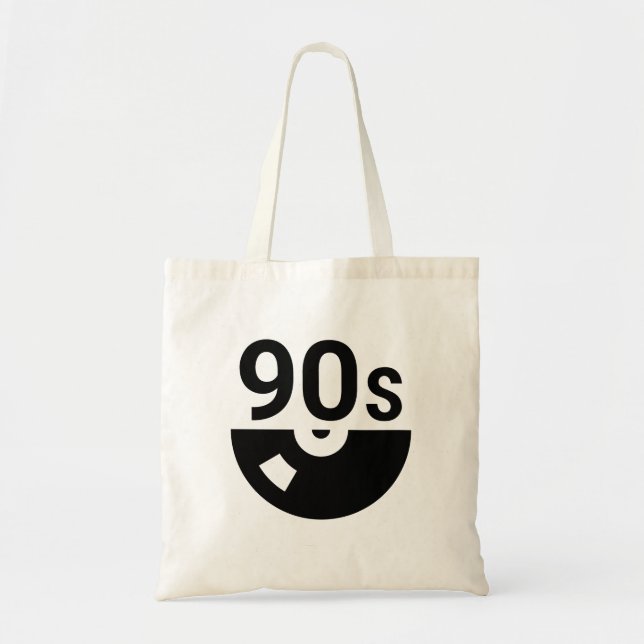 Bolsa Tote Música dos anos 90 Rock Record 1990 (Frente)