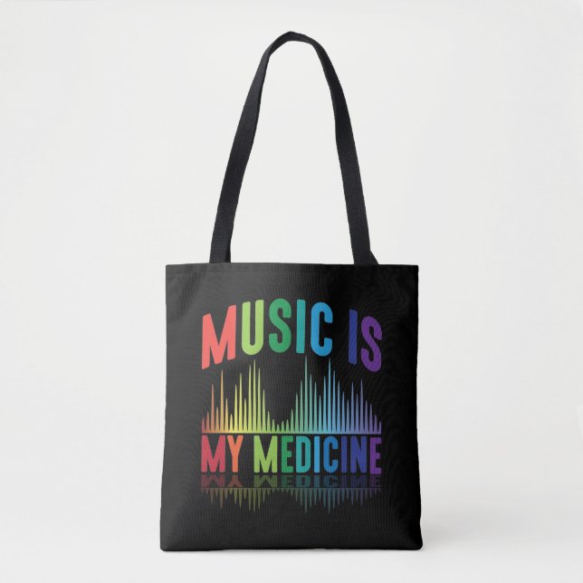 Bolsa Tote Música É Meu Produtor Musical De Medicina DJ (Frente)